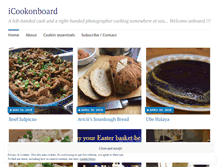 Tablet Screenshot of icookonboard.com